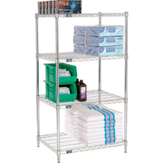 Chrome Wire Shelving by Nexel – Alloy Steel, Chrome, Model 24306C