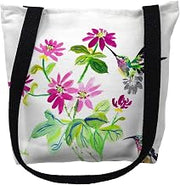 Betsydrake TY1008G 18 x 18 in. Ruby Throat Tote Bag - Large Black