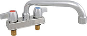 BK Resources BKD-6-G Workforce Standard Duty 4" On Center Deck Mount Faucet with 6" Swing Spout