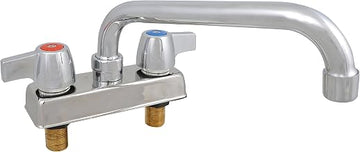 BK Resources BKD-6-G Workforce Standard Duty 4" On Center Deck Mount Faucet with 6" Swing Spout
