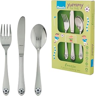 Amefa 3 Piece Kids Flatware Set Soccer