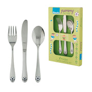 3 Piece Kids Flatware Set Soccer by Amefa – 3 years, Stainless Steel, Pack of 3, Model 842200G020A30