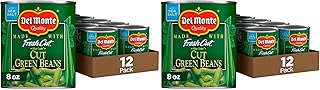 Del Monte BLUE LAKE Cut Green Beans, Canned Vegetables, 8 oz Can (Pack of 24)