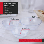 Stock Your Home 150 oz / 4 / Clear Bowls