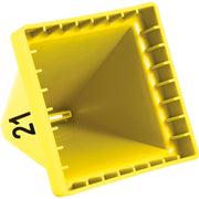 Numbered Pallet Control Cones by Global Industrial – Polypropylene, Yellow, Model 412589