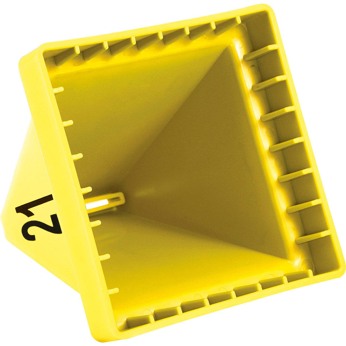 Numbered Pallet Control Cones by Global Industrial – Polypropylene, Yellow, Model 412589