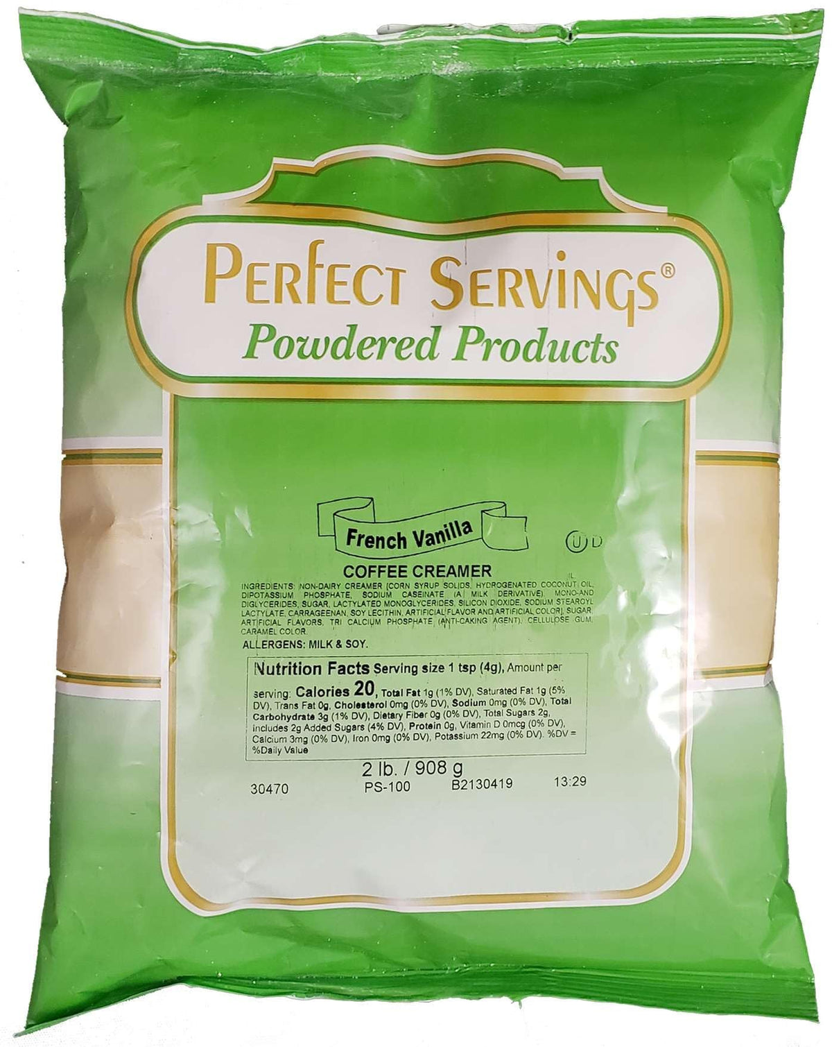 Beverage Solutions French Vanilla Powdered Creamer by Perfect Servings – 2 Pound