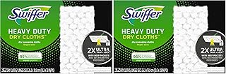 Swiffer Sweeper Heavy Duty Dry Multi-Surface Cloth Refills for Floor Sweeping and Cleaning, Unscented, (Pack of 2)