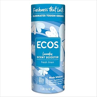 ECOS Laundry Scent Boosters, Fresh Linen Scent, Neutralizes Odors, 16 oz | Long Lasting Freshness, Certified USDA Bio-Based
