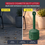Justrite Forest Green / 4 Gallon / Cease-Fire Smoking Receptacles