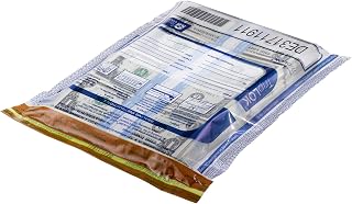 ControlTek TripLok 12" x 16", Clear, 100 Bags, Tamper-Evident Deposit Bags, Cash Handling & Valuables, Tear-off receipt + Large Video-visual Barcodes 585040