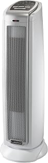 Lasko Oscillating Ceramic Tower Space Heater for Home with Overheat Protection, Timer, 22.5 Inches, Silver, 1500W, 5775
