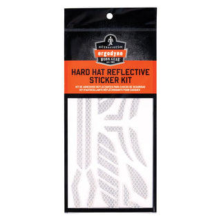 Skullerz 8961 Reflective Hard Hat Stickers by Ergodyne – Adhesive, White, Model 61100