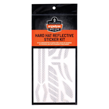 Skullerz 8961 Reflective Hard Hat Stickers by Ergodyne – Adhesive, White, Model 61100