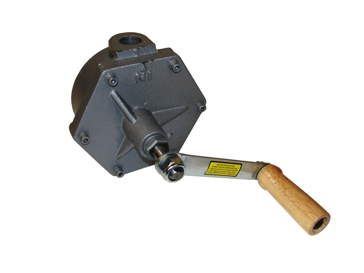 Replacement 2-Way Rotary Hand Pump JDI-35-UL Replacement Pump for JohnDow Fuel Caddies FC-P30-UL by JohnDow Industries – 10 Inch, Steel, Black & Wood, Model JDI-35UL