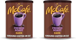 McCafe French Roast, Dark Roast Ground Coffee, 29 oz Canister (Pack of 2)