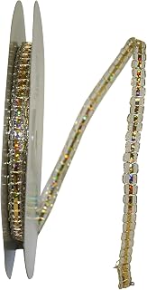 Reliant Ribbon Metallic Picot We Rd Ribbon, 1/4 Inch X 25 Yards, Gold