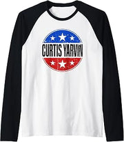 Curtis Yarvin for President 2028 Raglan Baseball Tee