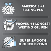 G2 Premium Rolling Ball Gel Pens by PILOT – 5 Count (Pack of 2), Rubber, Black, Pack of 2, Model 31303