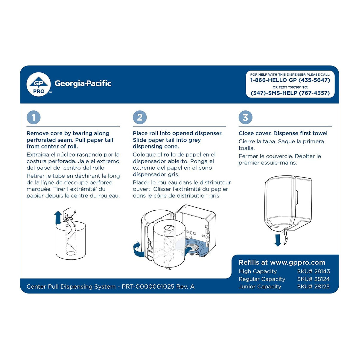 Georgia-Pacific Regular Capacity Dispenser / Regular Capacity / Black Commercial Paper Hand Towel Dispensers