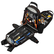 Arsenal 5843 Tool Backpack Dual Compartments by Ergodyne – Standard, Polyester, Black, Model 13743
