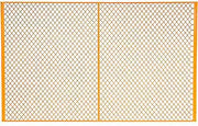 Global Industrial Machinery Wire Fence Partition Panel, 8'W, Yellow