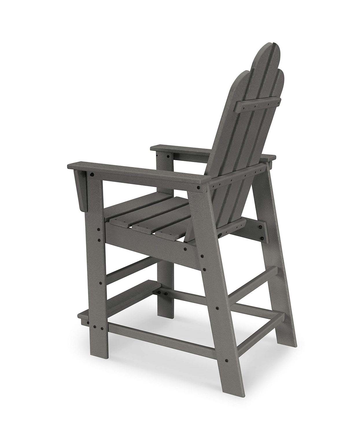 Long Island Counter Chair by Polywood – Plastic, Tangerine, Model ECD24TA