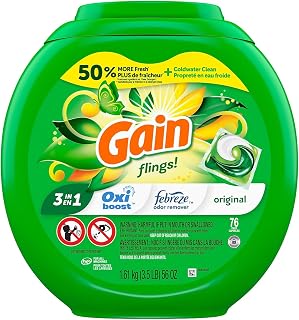 Gain Flings Laundry Detergent Pacs, Original Scent, 81 count