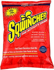 Sqwincher Electrolyte Powder, Fruit Punch Mix, 47.66 oz Packet, 16 Pack | Replenishes electrolytes with fast hydration; low sodium, just add water, each packet makes 2.5 gallons for easy hydration