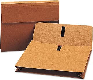 SMEAD 77142 - Two Inch Expansion Wallet with Velcro, Letter, Redrope-SMD77142