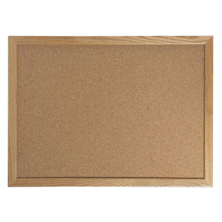 Wall Mounted Bulletin Board Size: 1' 6" H x 2' L by Aarco – 24" x 36", Cork, Brown, Model OB1824