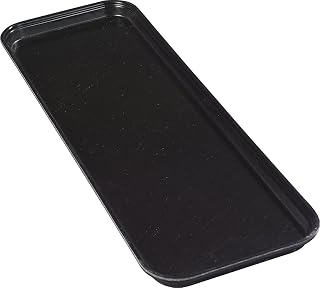 Carlisle Fiberglass Market Tray, Display Platter, 8.75 x 25.5, 12 Ct, Ebony