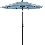 California Umbrella 7.5' Round Aluminum Market Umbrella, Crank Lift