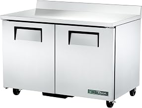 True TWT-48F-HC Solid Door Worktop Freezer with Hydrocarbon Refrigerant, 39.5" Height, 31.125" Width, 48.375" Length