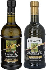 COLAVITA Premium Italian Extra Virgin Olive Oil, 25.5 Fl Oz (Pack of 2), Glass Bottles - Packaging May Vary