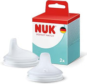 NUK Perfect Match Learner Teats | 6+ Months | Leak-Proof Teats for Training Cup | Silicone | 2 Pack