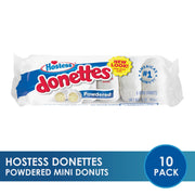 Powdered Sugar Donettes by Hostess – 3 Ounce (Pack of 10), Pack of 10