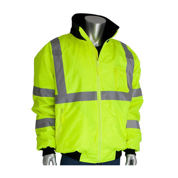 ANSI Class 3 Value 2-in-1 Bomber Jacket by Pip – Orange, Model 333-1762-OR/M