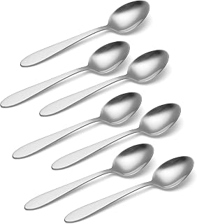 Oneida Taylor Everyday Flatware Teaspoons, Set of 8 18/0 Stainless Steel, Silverware Set