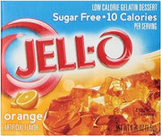 Jell-O Orange Flavor Sugar-Free Gelatin Mix, 0.30 Ounce (8.5G),