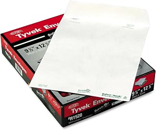 Quality Park Survivor R1520 Tyvek Mailer, 9 1/2 x 12 1/2, White (Box of 100)