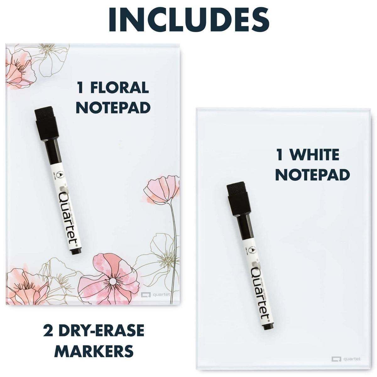 Quartet Dot / Desktop Notepad (2pk) / 9" x 6" Dry Erase Boards