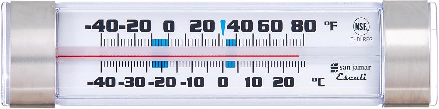 San Jamar THDLRFG Refrigerator/Freezer Thermometer