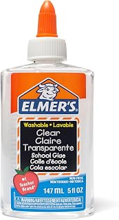 Elmer's Washable Clear School Glue, 5 oz Bottle Case of 8