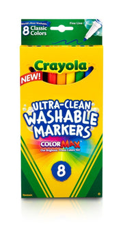Classic Colors Washable Marker 8/pack (Pack of20) by Crayola – Small, Multicolor, Pack of 20, Model 422808(20)