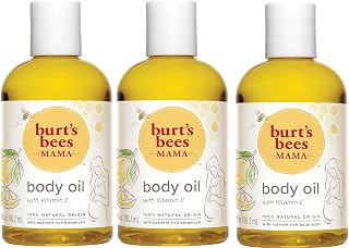 Burt's Bees Mama Body Oil with Vitamin E, 100% Natural Origin, 4 Fluid Ounces