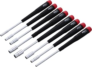 Wiha 26590 Nut Driver Set with Precision Handle, 2.5 to 6mm, 8 Piece Set