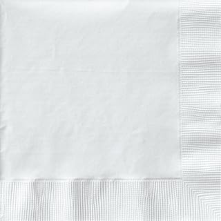 Creative Converting 139140154 White 2 Ply Beverage Napkins