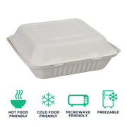 ECO PRODUCTS Green Products / 9" / white Clamshell Take Out Containers