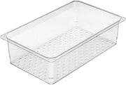 Cambro Camwear 5" Deep Full-Size Clear Colander Pan